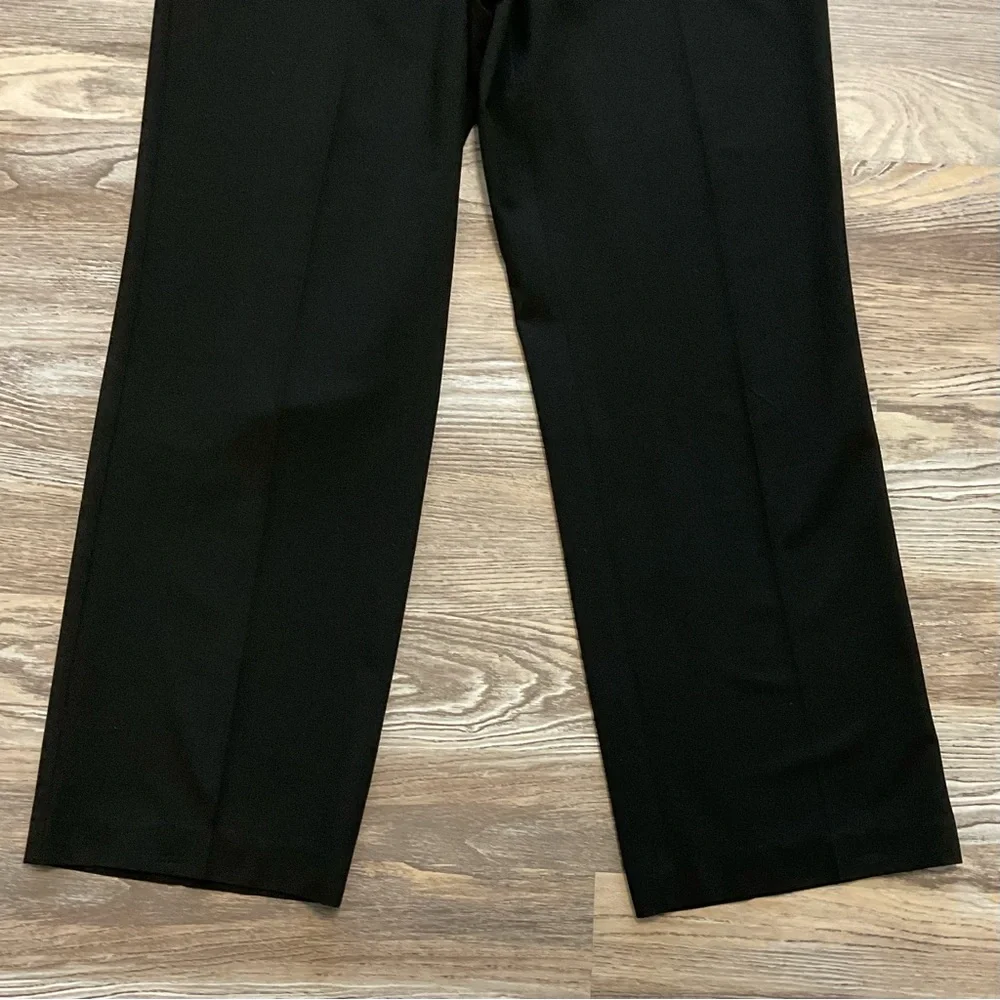 J Jill Black Mid Rise Straight Leg Trouser Dress Pants 10